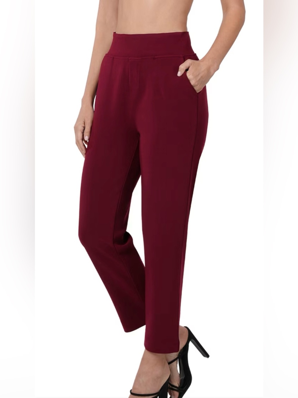 Zenana Outfitters Straight Leg Ponte Pants